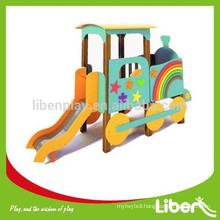 PE Board Newly Designed Car Kids Playset with Stainless Steel Slide